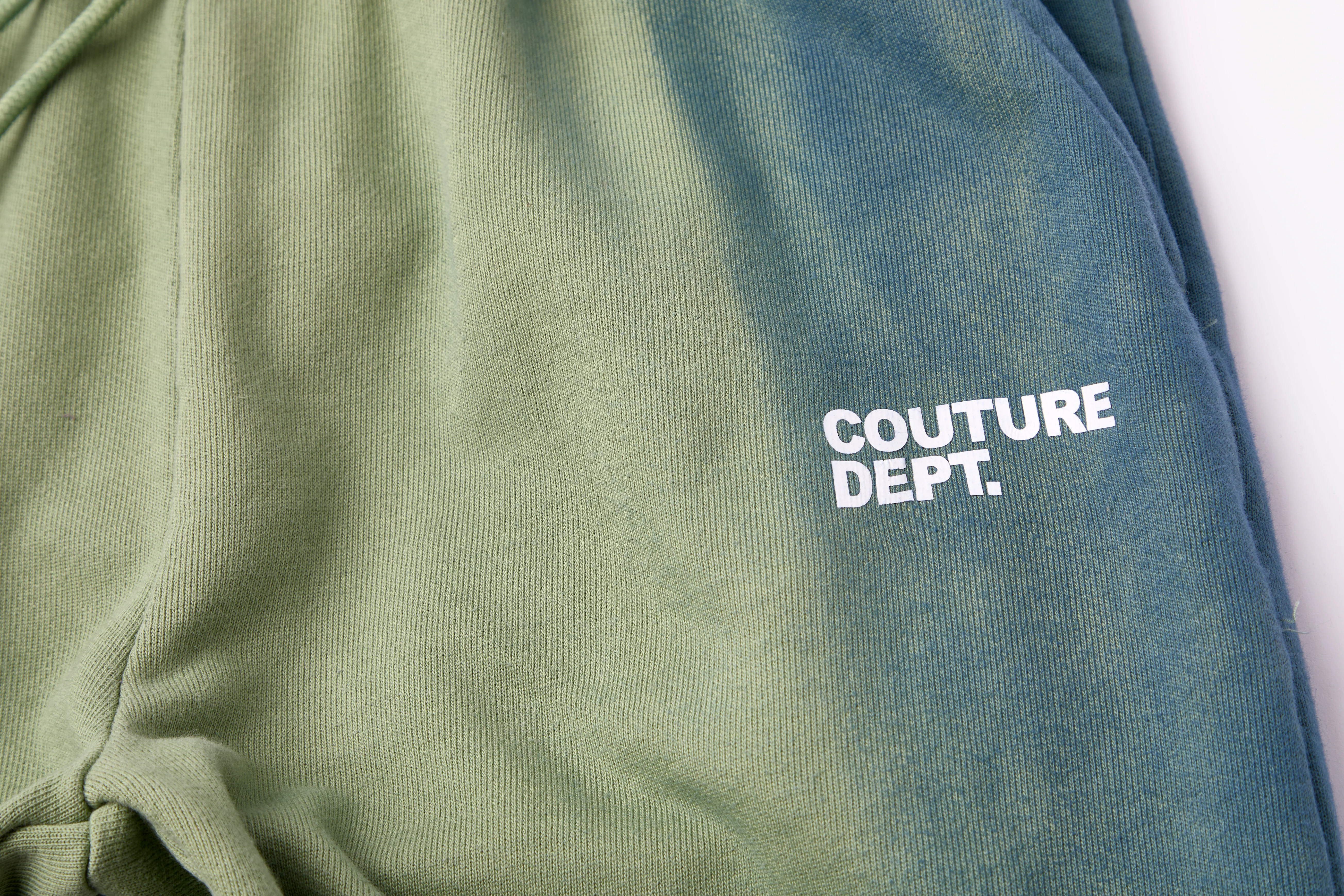 Heavyweight Oversized Couture Dept Cargo Joggers - Green - Image 4