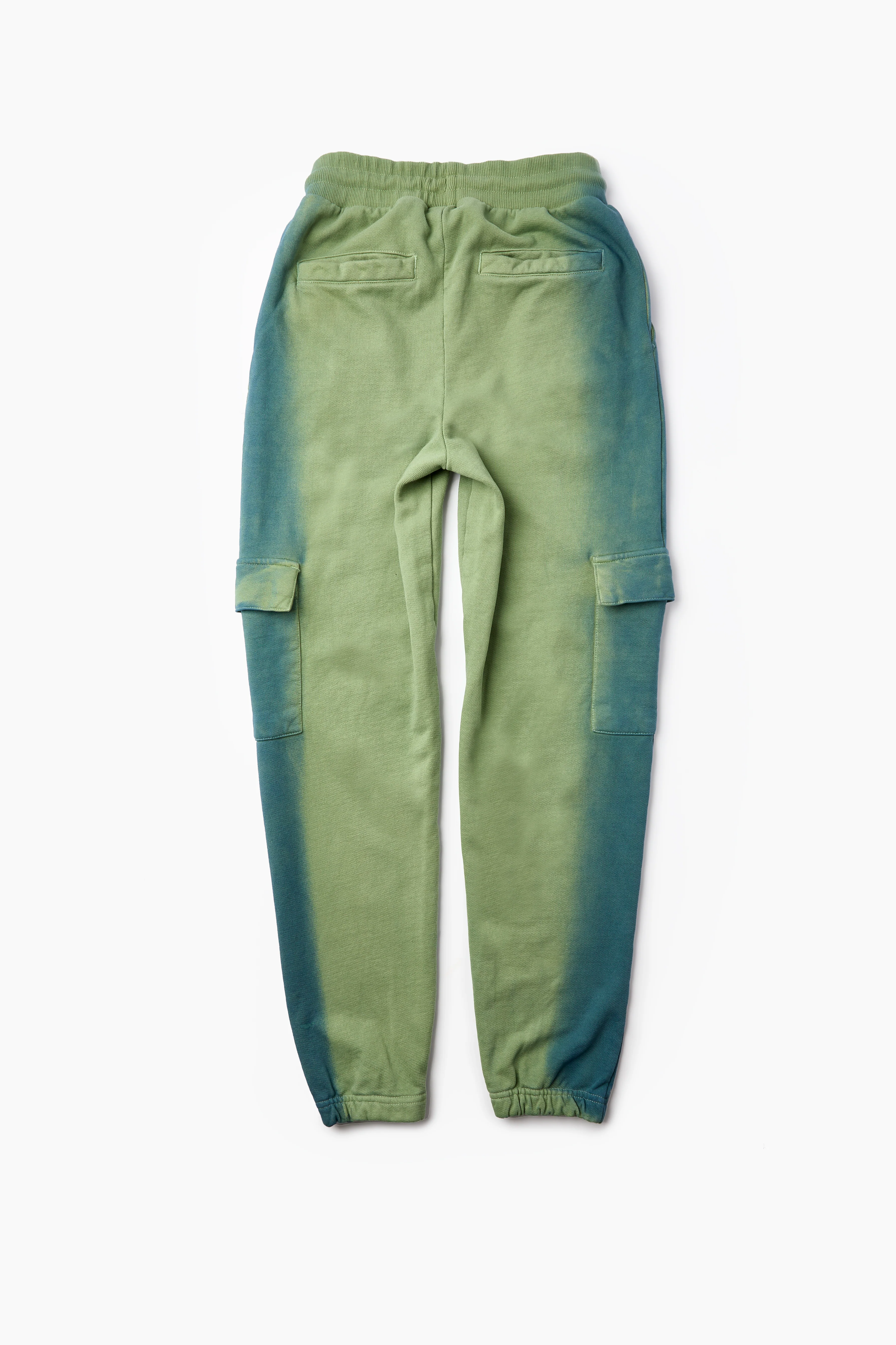 Heavyweight Oversized Couture Dept Cargo Joggers - Green - Image 6