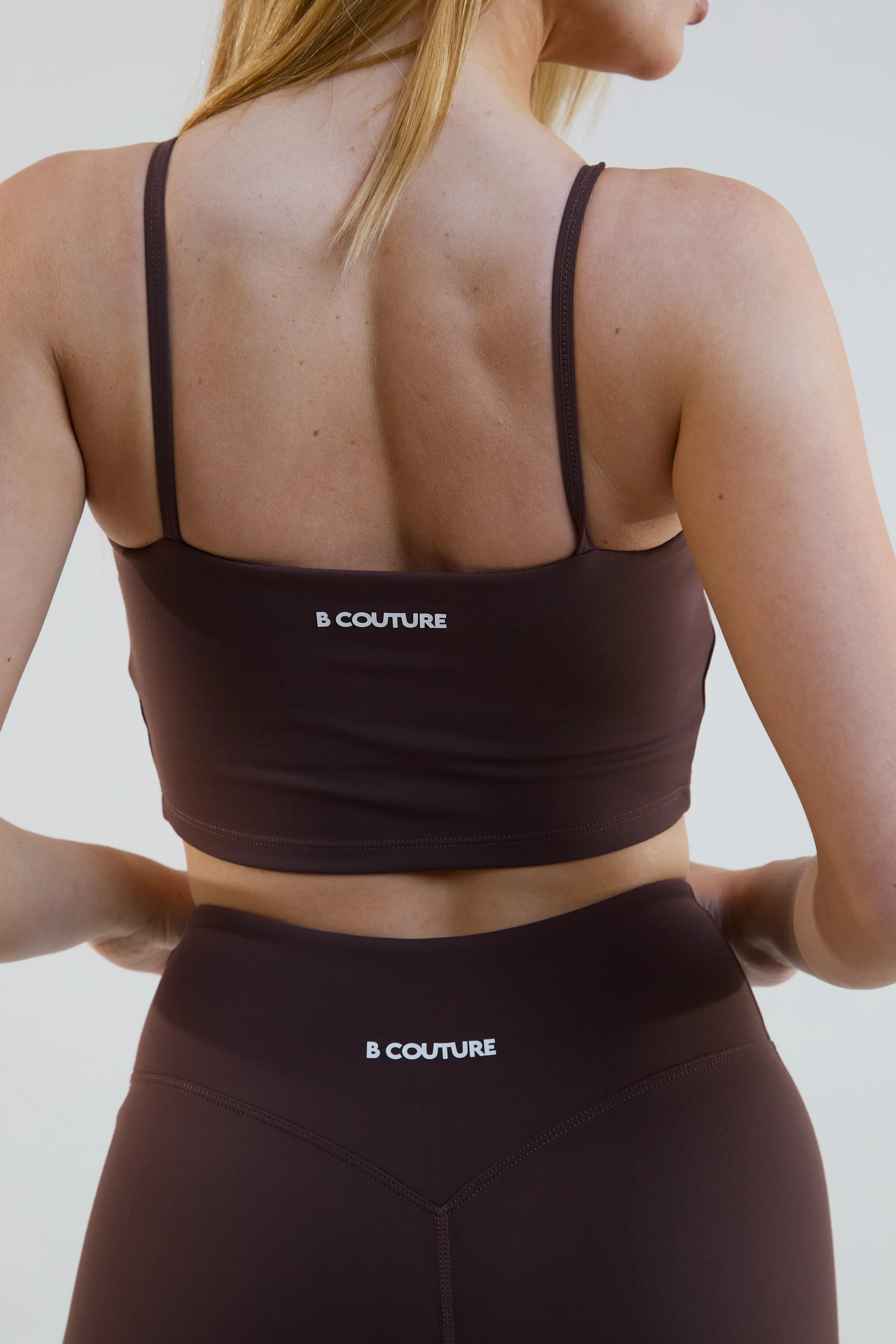 Kairo High-Waisted Flared Leggings - Coffee - Image 4