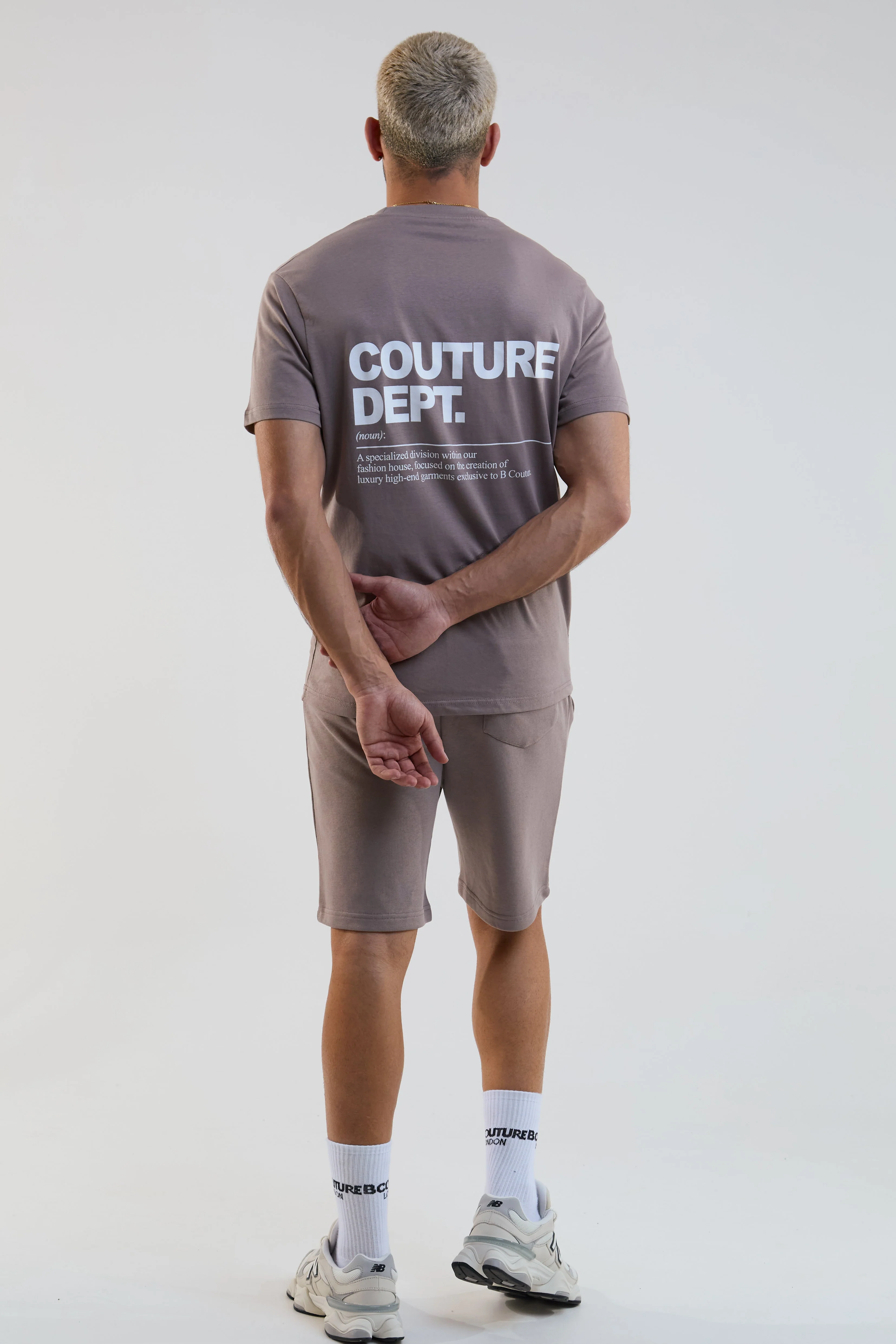 Newton Court Shorts & T-Shirt Set - Brown - Image 3