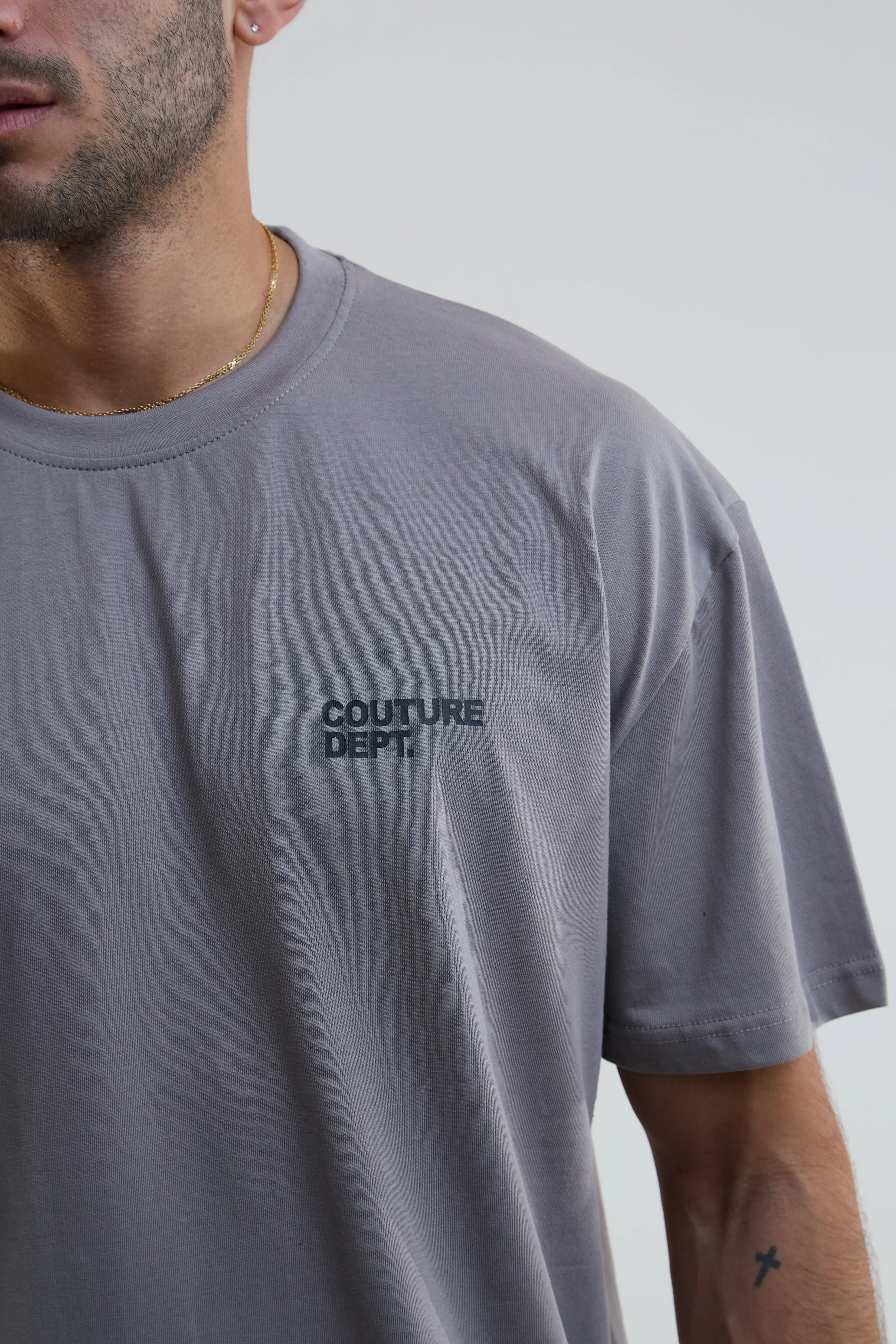 Refine Oversized T-Shirt - Dark Grey - Image 3
