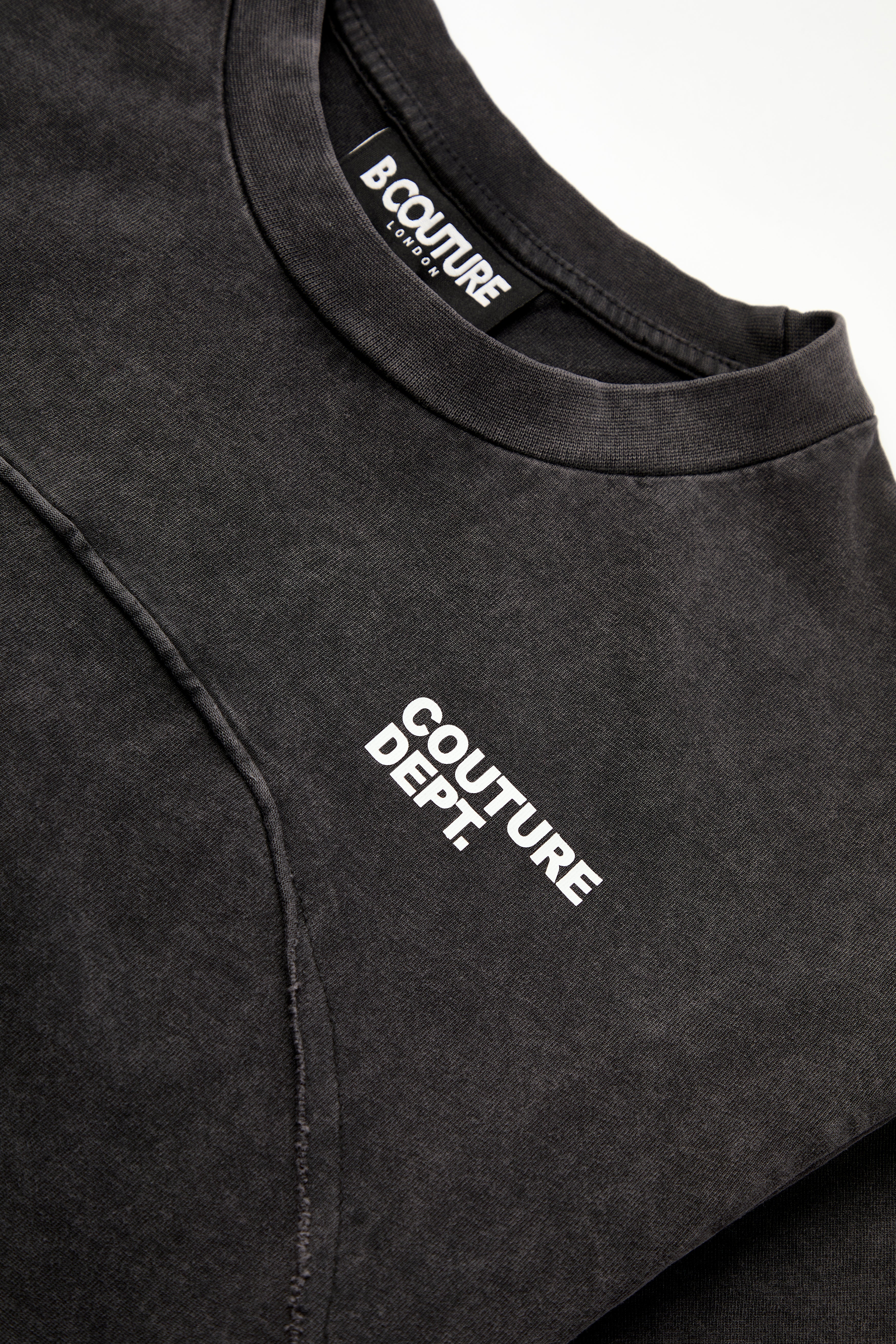Heavyweight Oversized Couture Dept T-Shirt - Black - Image 4