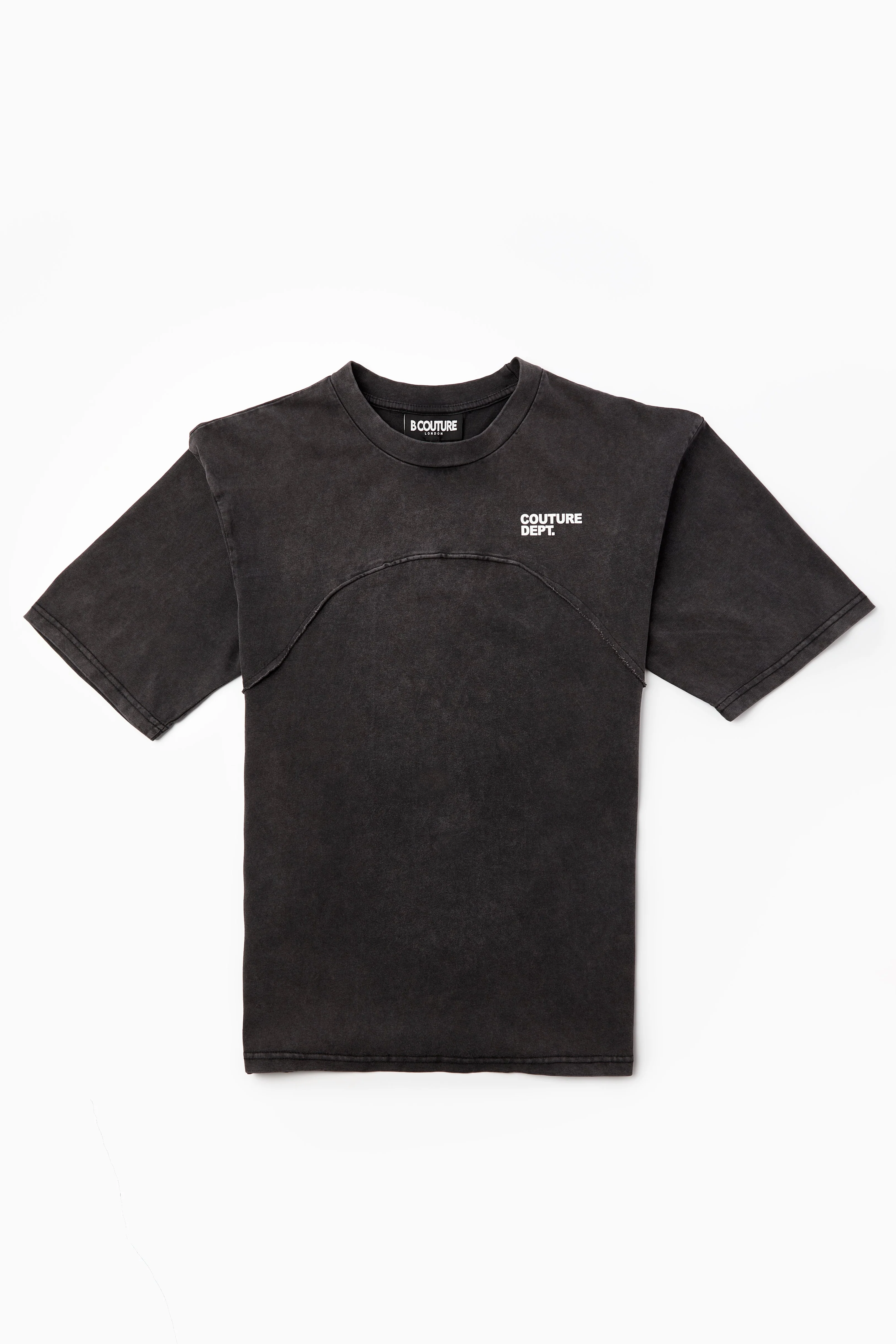Heavyweight Oversized Couture Dept T-Shirt - Black - Image 5